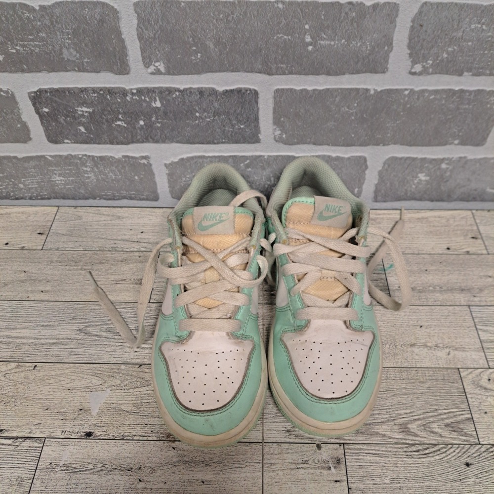 Nike Shoes Dunk Low Mint Foam Teal White Sneakers Size 1Y - Picture 11 of 11
